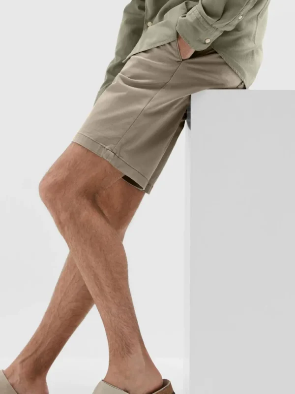 SELECTED SLIM FIT CHINOSHORTS Brown Hot
