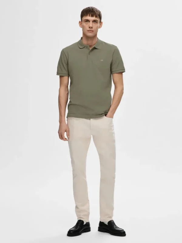 SELECTED 175 SLIM FIT CREAM JEANS Beige Shop