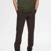 SELECTED 175 SLIM FIT FLEX CHINOS Brown Best Sale