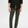 SELECTED 175 SLIM FIT FLEX CHINOS Green Clearance