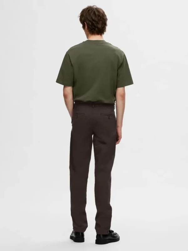 SELECTED 175 SLIM FIT FLEX CHINOS Brown Best Sale