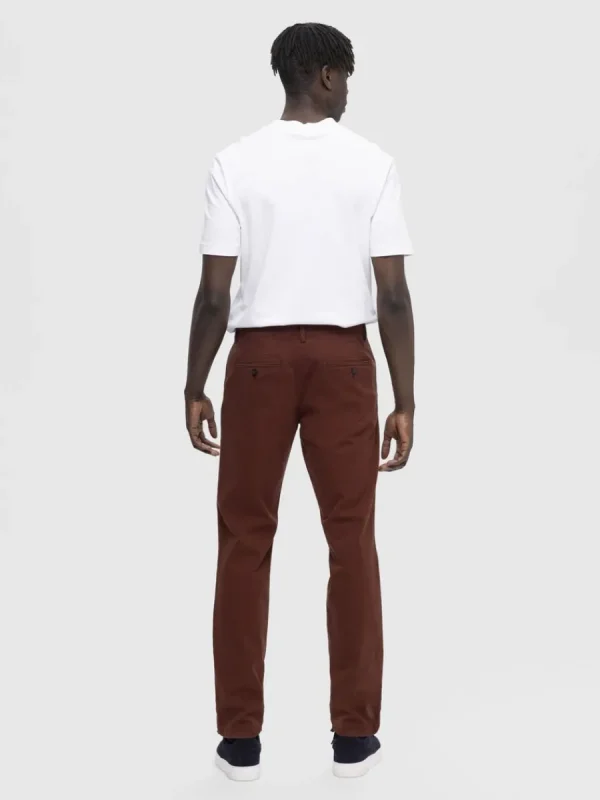 SELECTED 175 SLIM FIT FLEX CHINOS Brown New