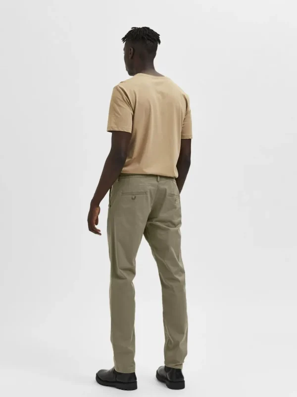 SELECTED 175 SLIM FIT FLEX CHINOS Brown Cheap