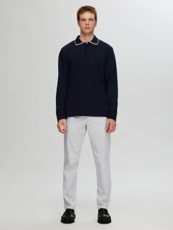 SELECTED 175 SLIM FIT FLEX CHINOS Grey Clearance
