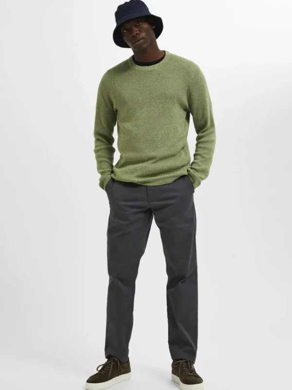 SELECTED 175 SLIM FIT FLEX CHINOS Grey Flash Sale