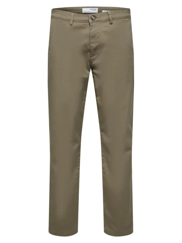 SELECTED 175 SLIM FIT FLEX CHINOS Brown Cheap