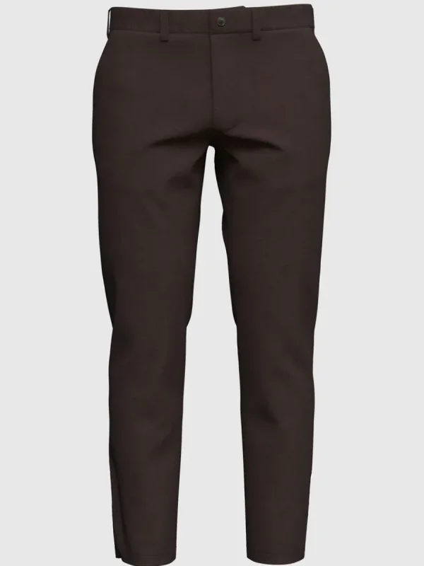 SELECTED 175 SLIM FIT FLEX CHINOS Brown Best Sale