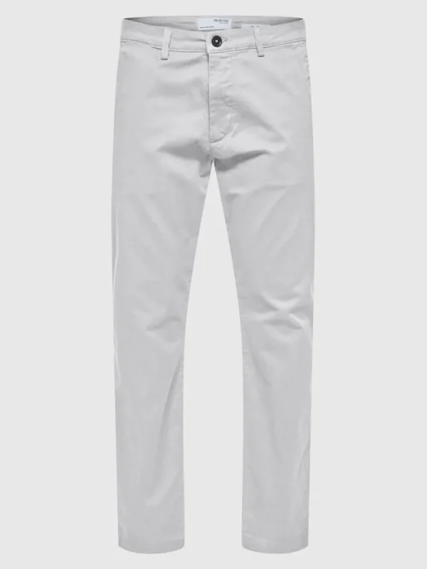 SELECTED 175 SLIM FIT FLEX CHINOS Grey Clearance