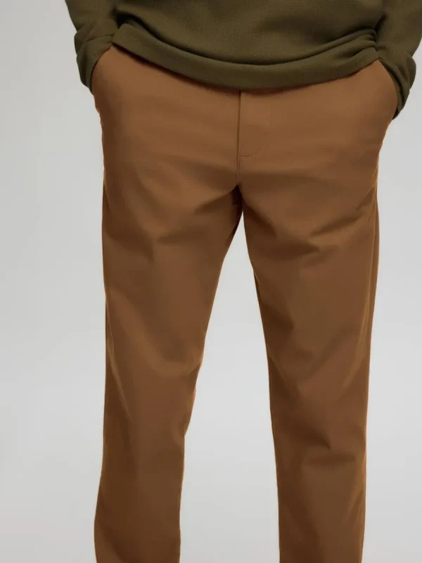 SELECTED 175 SLIM FIT FLEX CHINOS Brown Sale
