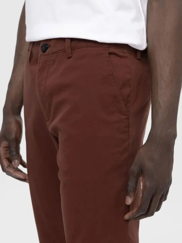 SELECTED 175 SLIM FIT FLEX CHINOS Brown New