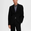 SELECTED SLIM FIT JERSEY KAVAJ Black Flash Sale
