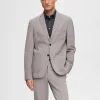 SELECTED SLIM FIT JERSEY KAVAJ Grey Hot