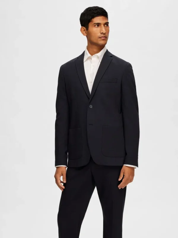 SELECTED SLIM FIT JERSEY KAVAJ Blue New