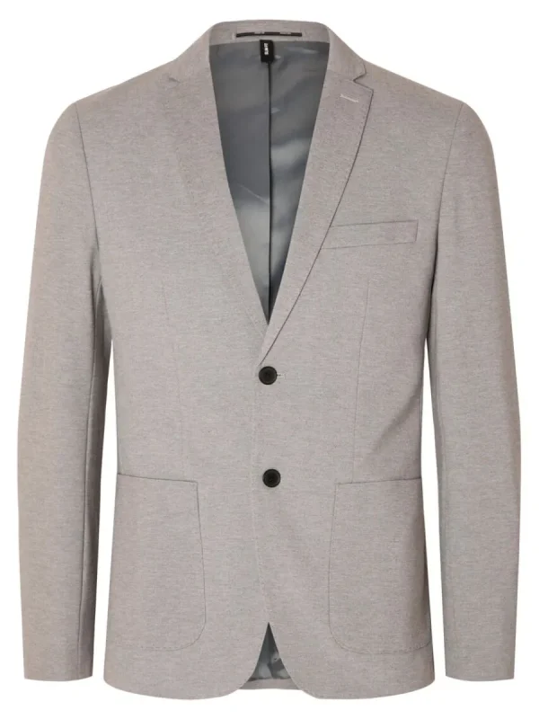 SELECTED SLIM FIT JERSEY KAVAJ Grey Hot