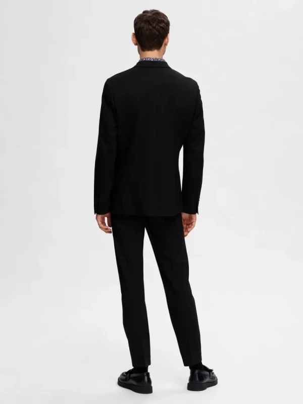 SELECTED SLIM FIT JERSEY KAVAJ Black Flash Sale