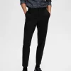 SELECTED SLIM FIT JERSEY KOSTYMBYXOR Black Store