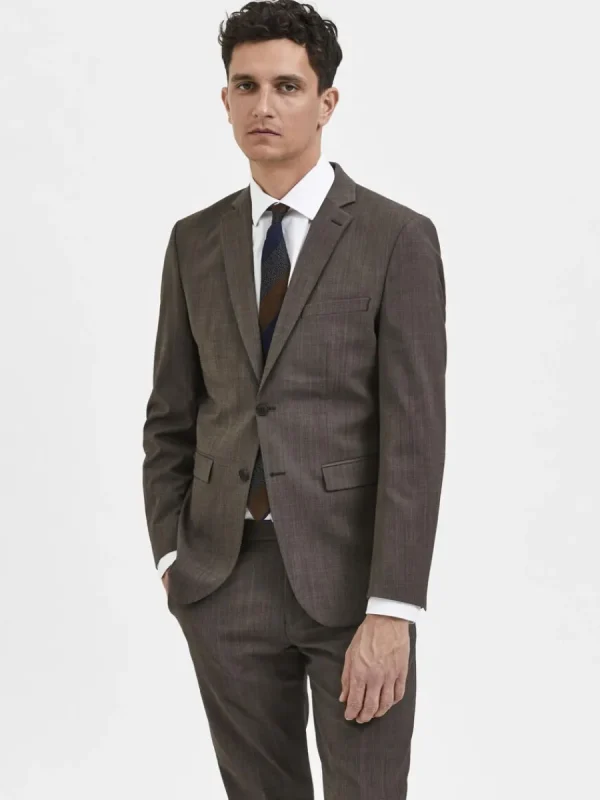 SELECTED SLIM FIT KAVAJ Brown Shop