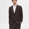 SELECTED SLIM FIT KAVAJ Brown Discount