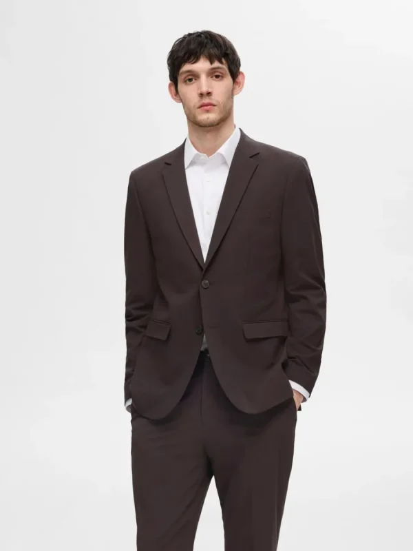 SELECTED SLIM FIT KAVAJ Brown Discount