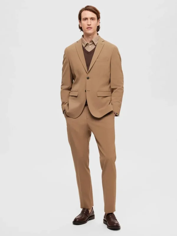SELECTED SLIM FIT KAVAJ Brown Fashion