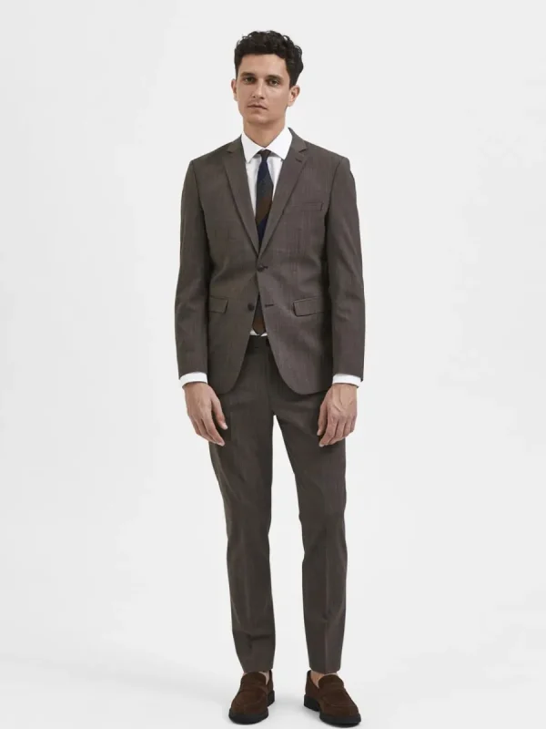 SELECTED SLIM FIT KAVAJ Brown Shop
