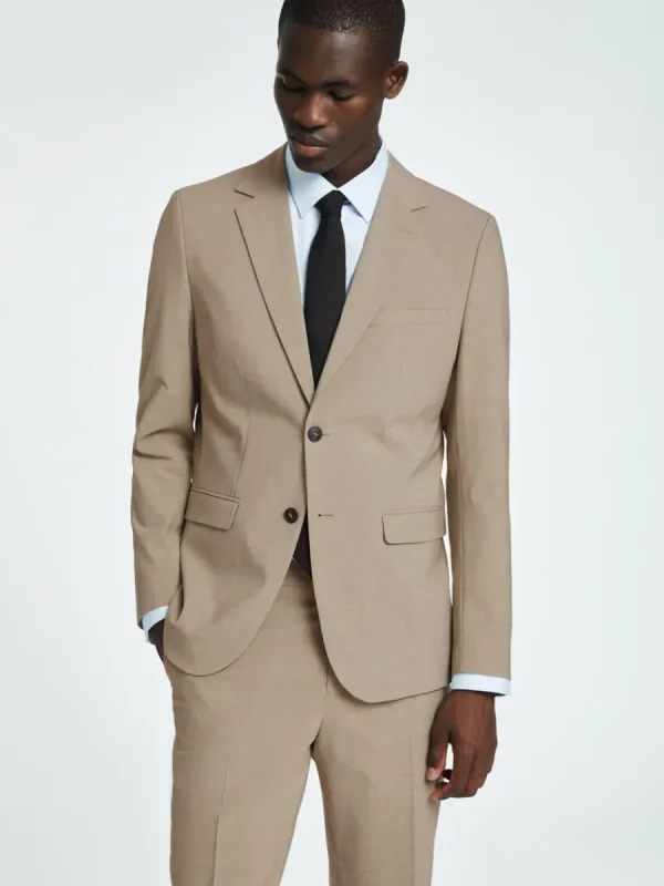 SELECTED SLIM FIT KAVAJ Beige Shop