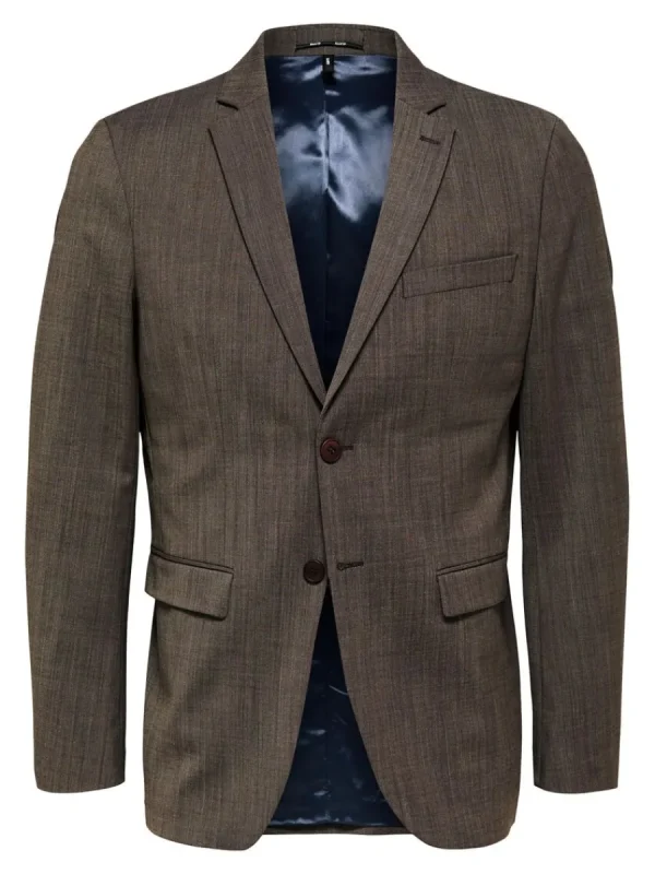 SELECTED SLIM FIT KAVAJ Brown Shop