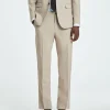 SELECTED SLIM FIT KOSTYMBYXOR Beige Hot