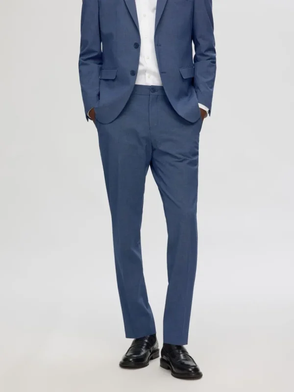 SELECTED SLIM FIT KOSTYMBYXOR Blue Fashion