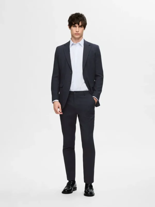 SELECTED SLIM FIT KOSTYMBYXOR Blue Online