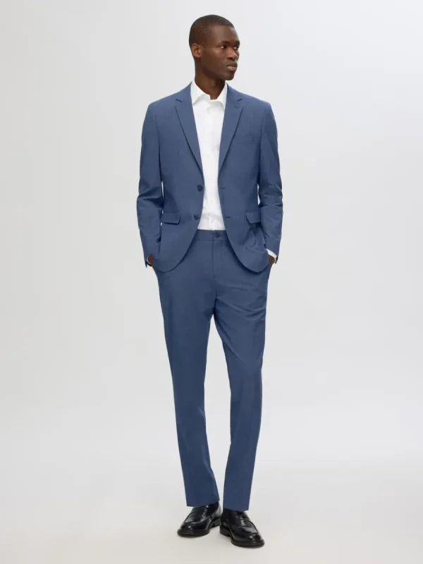 SELECTED SLIM FIT KOSTYMBYXOR Blue Fashion