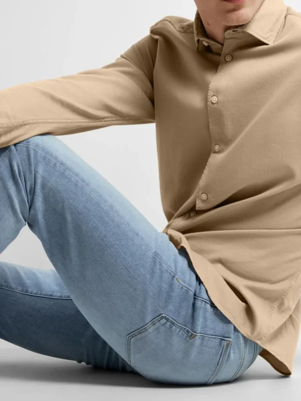 SELECTED 175 SLIM FIT LJUS TVÄTT JEANS Blue Online