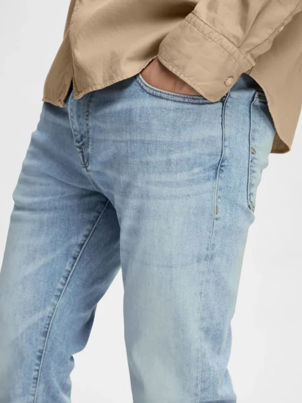 SELECTED 175 SLIM FIT LJUS TVÄTT JEANS Blue Online