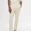 SELECTED 175 SLIM FIT MANCHESTERBYXOR Beige Outlet