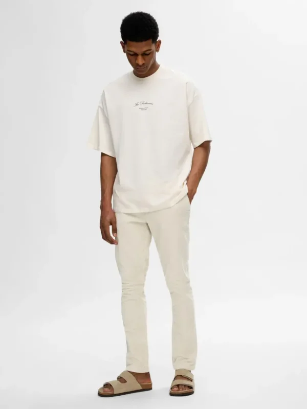 SELECTED 175 SLIM FIT MANCHESTERBYXOR Beige Outlet