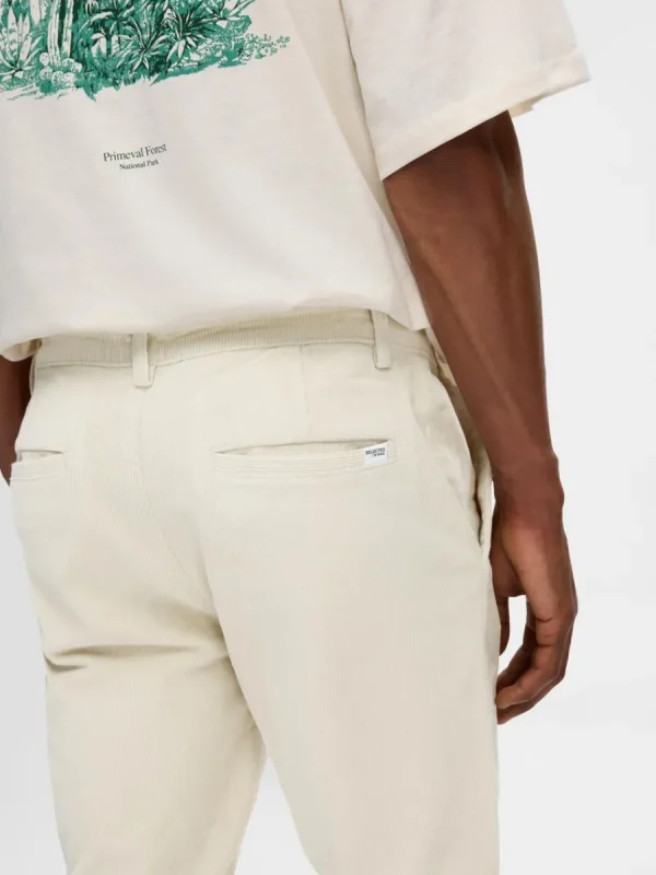 SELECTED 175 SLIM FIT MANCHESTERBYXOR Beige Outlet