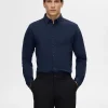 SELECTED SLIM FIT SKJORTA Blue Flash Sale