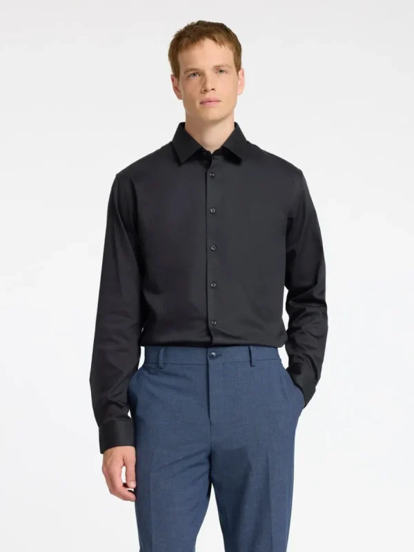 SELECTED SLIM FIT SKJORTA Black Cheap