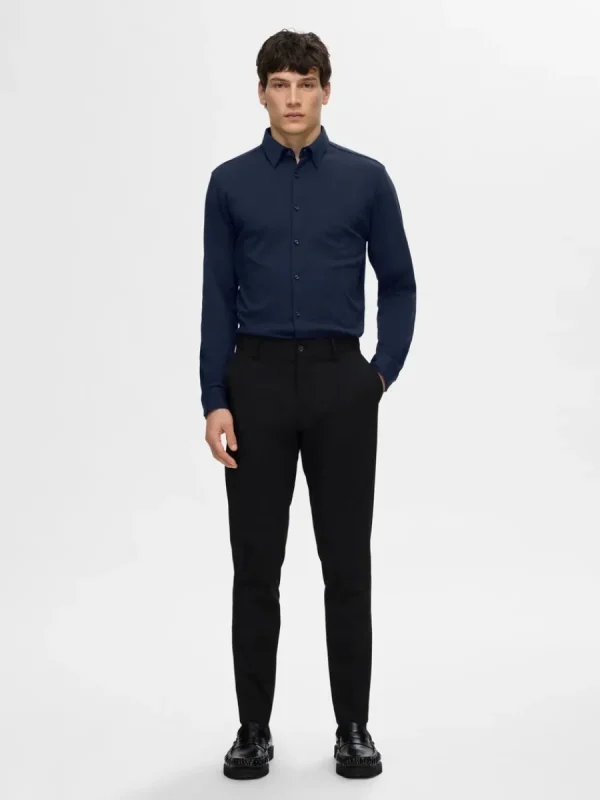 SELECTED SLIM FIT SKJORTA Blue Flash Sale