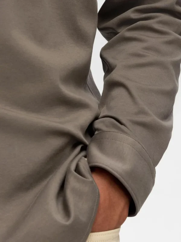 SELECTED SLIM FIT SKJORTA Brown Discount
