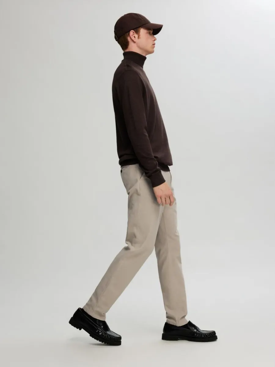 slim_fit_strukturerad_ch_3-2.webp SELECTED 175 SLIM FIT STRUKTURERAD CHINOS Beige Discount