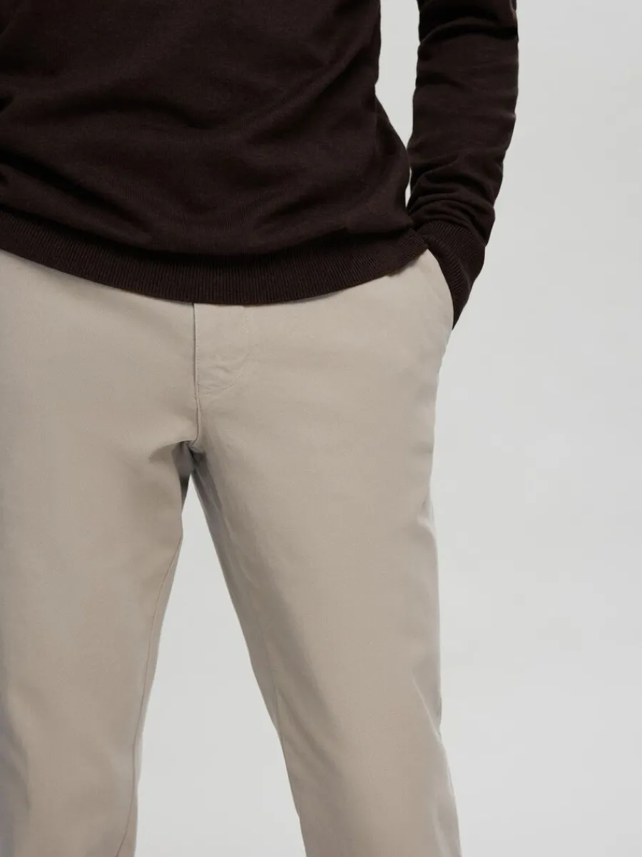 slim_fit_strukturerad_ch_5-2.webp SELECTED 175 SLIM FIT STRUKTURERAD CHINOS Beige Discount