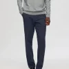 SELECTED 175 SLIM-FIT BRUSHED CHINOS Blue Best Sale