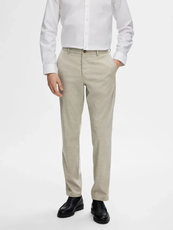 SELECTED 175 SLIM-FIT BYXOR Beige Cheap