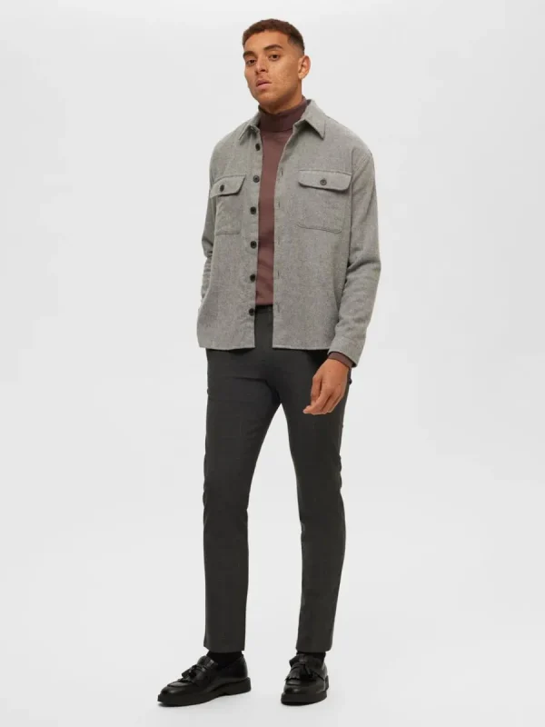SELECTED 175 SLIM-FIT BYXOR Grey New