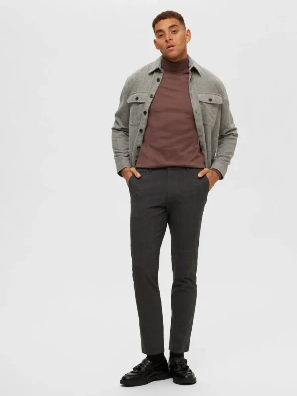 SELECTED 175 SLIM-FIT BYXOR Grey New