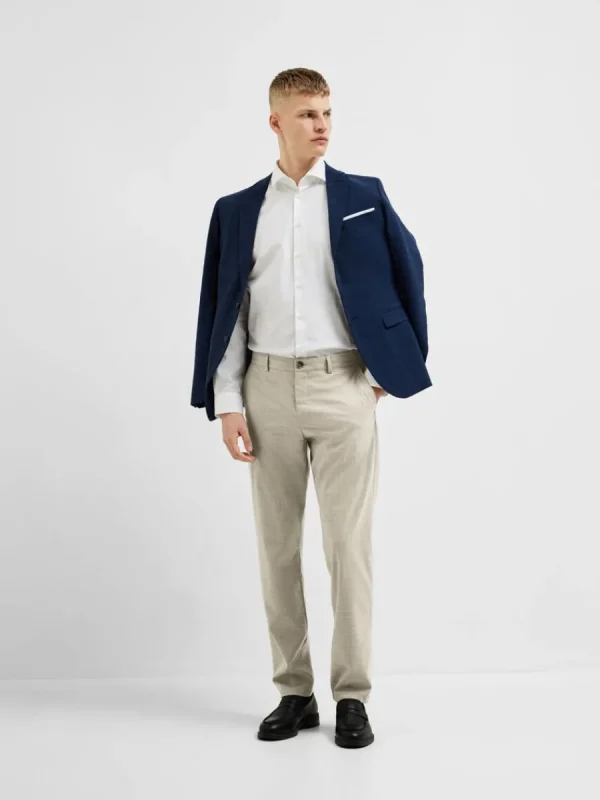 SELECTED 175 SLIM-FIT BYXOR Beige Cheap