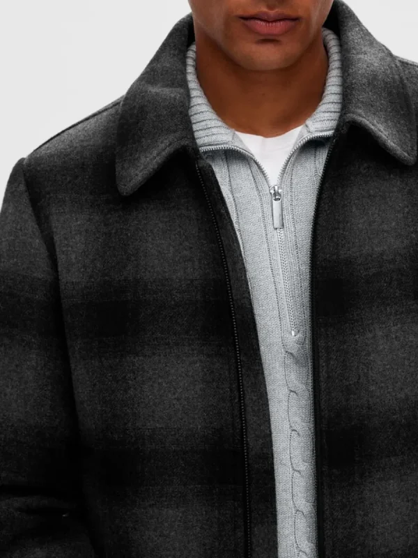 SELECTED SLÄT JACKA Grey Best