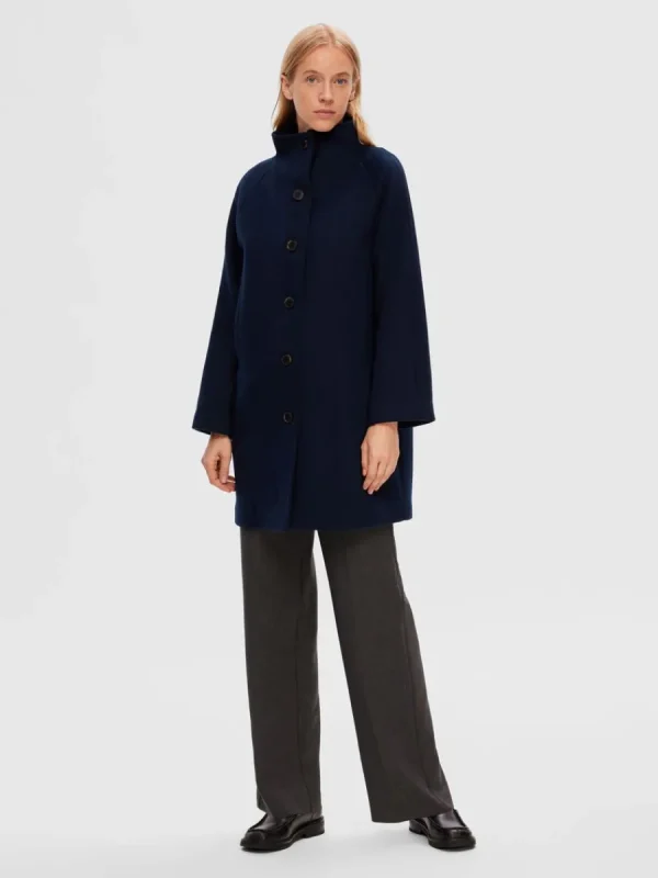 SELECTED SLÄT KAPPA Blue Discount