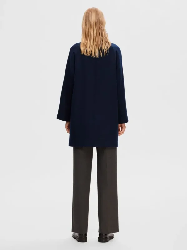 SELECTED SLÄT KAPPA Blue Discount